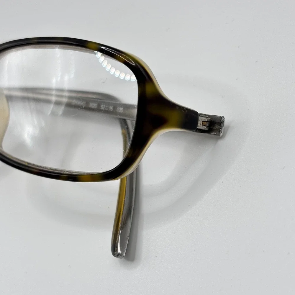 Dark Academia Rectangular Eyeglasses DKNY 4542 52-16-135 Tortoise Silver Acetate